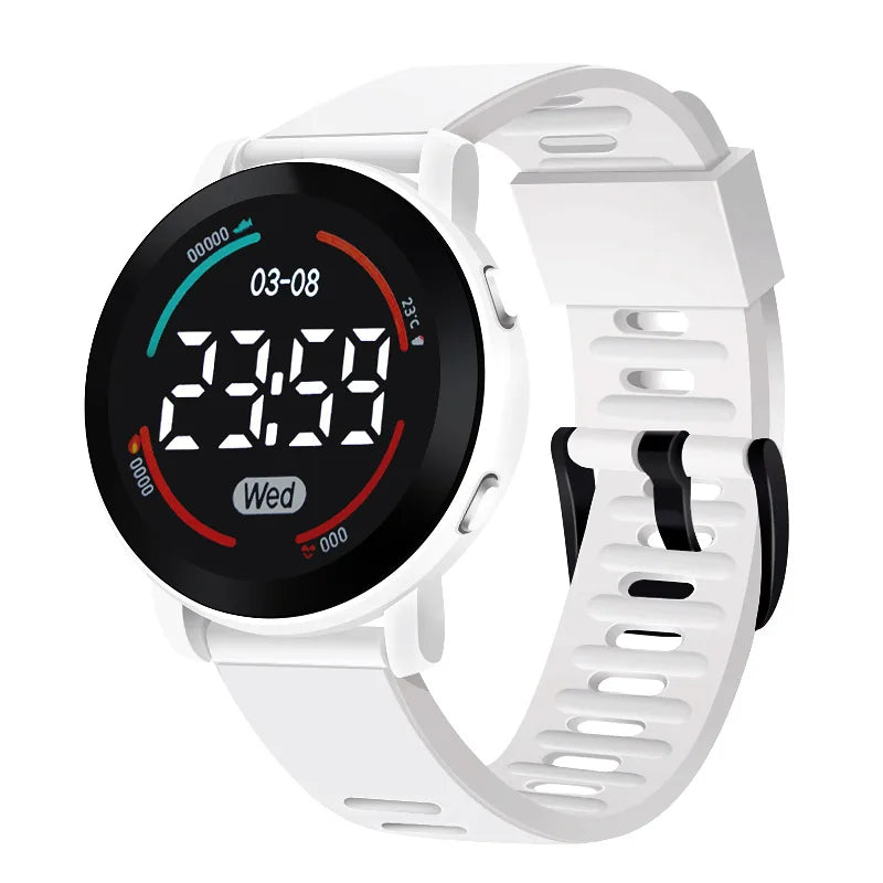 New Silicone Sports Digital Watch Women Kid LED Electronic Wristwatch Cool Students Light Clock Relogio Drop Shipping Saati