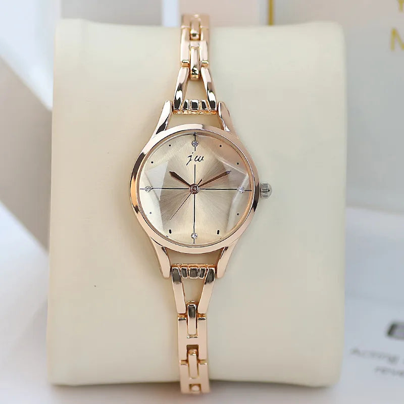 Bracelet Watch For Women Elegant Rose Gold Ladies Luxury Wristwatches Rhinestone Simple Fashion Female Quartz relogio feminino