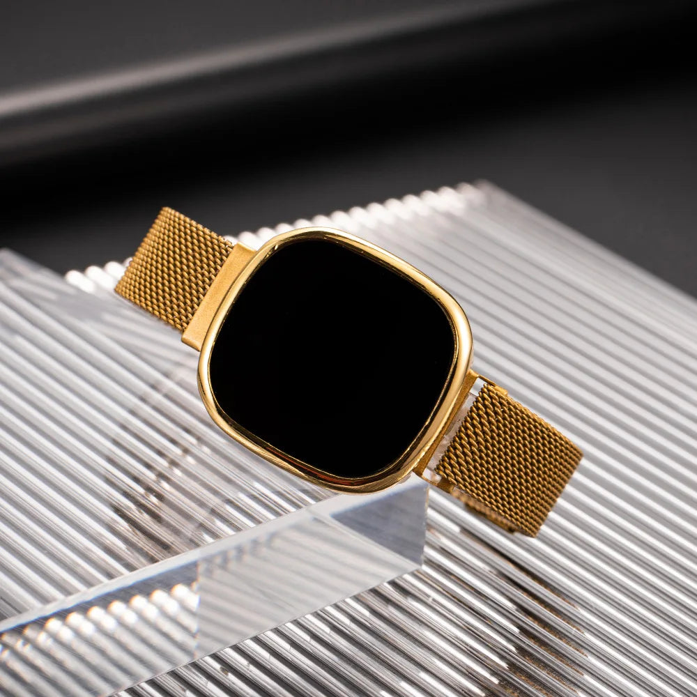 New Fashion Steel LED Digital Watch Women Kid Electronic Mesh Wristwatch Cool Students Light Clock Relogio Drop Shipping Saati