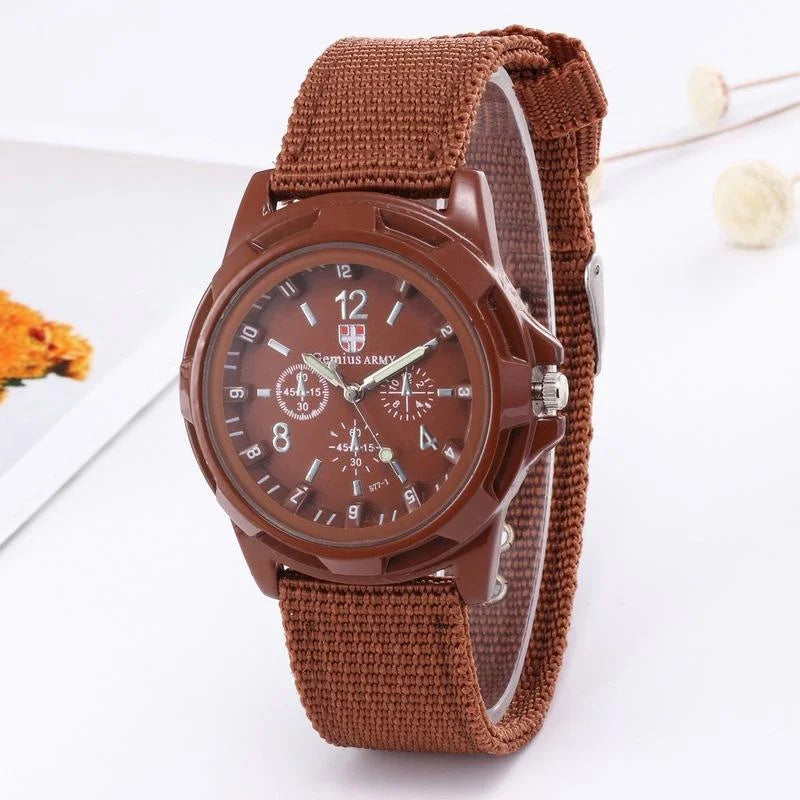 Mens Sports Watch Quartz Nylon Band Gemius Army Wristwatch  Out Door Military Casual Watch Clock Erkek Saati Reloj Hombre