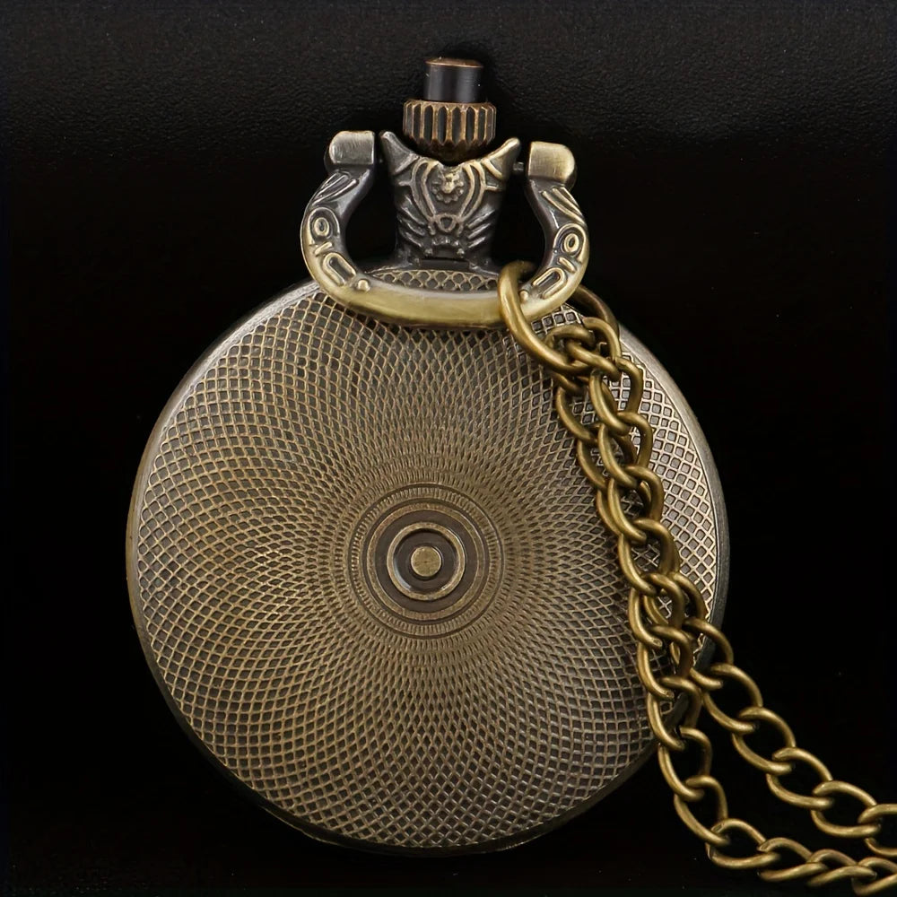 Vintage Cool Pocket Watch Mermaid Elegant Exquisite Clock With Necklace Chain Lovers Masculino Relogio Best Gift Pendant Small