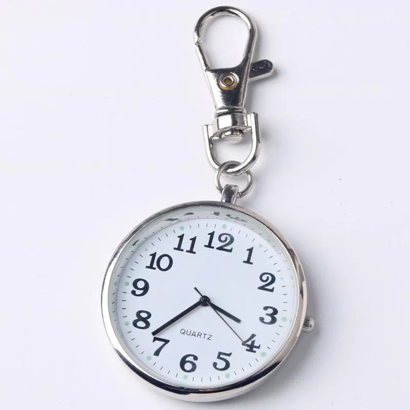 Simple Keychain Watch, New Fashion Pocket Watches, Pocket Portable Clock, Classic Alloy Nurse Relojes Students Child Watch Saati