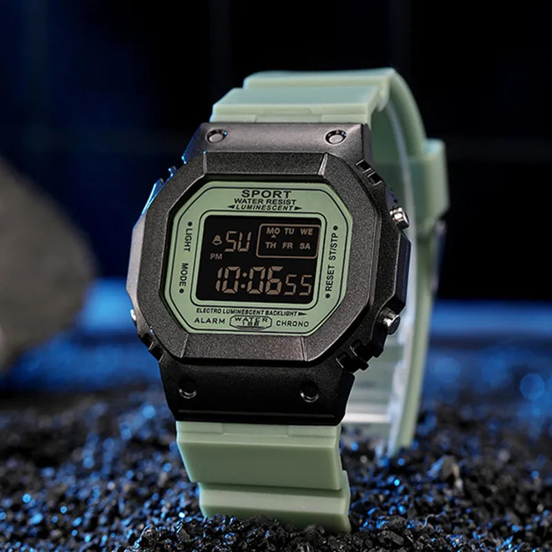 LED Student Watch Digital Children Fashion Sports Wristwatch Out door Clock Vibration Popular Watch Lovers boys girls Relojes