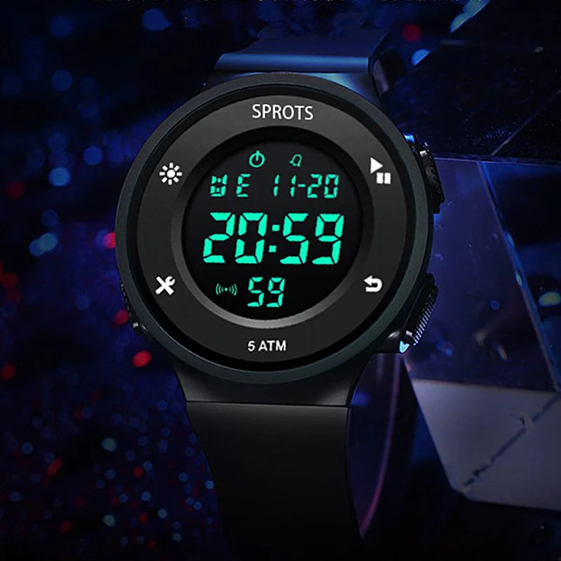 Simple Led Watches For Men Outdoor Sports Digital Elegant Quartz Alarm Male Wristwatch Fashion Trendy Electronic Watch Relogio