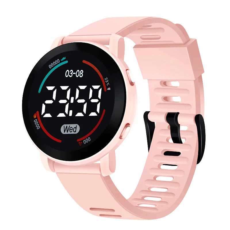 New Silicone Sports Digital Watch Women Kid LED Electronic Wristwatch Cool Students Light Clock Relogio Drop Shipping Saati