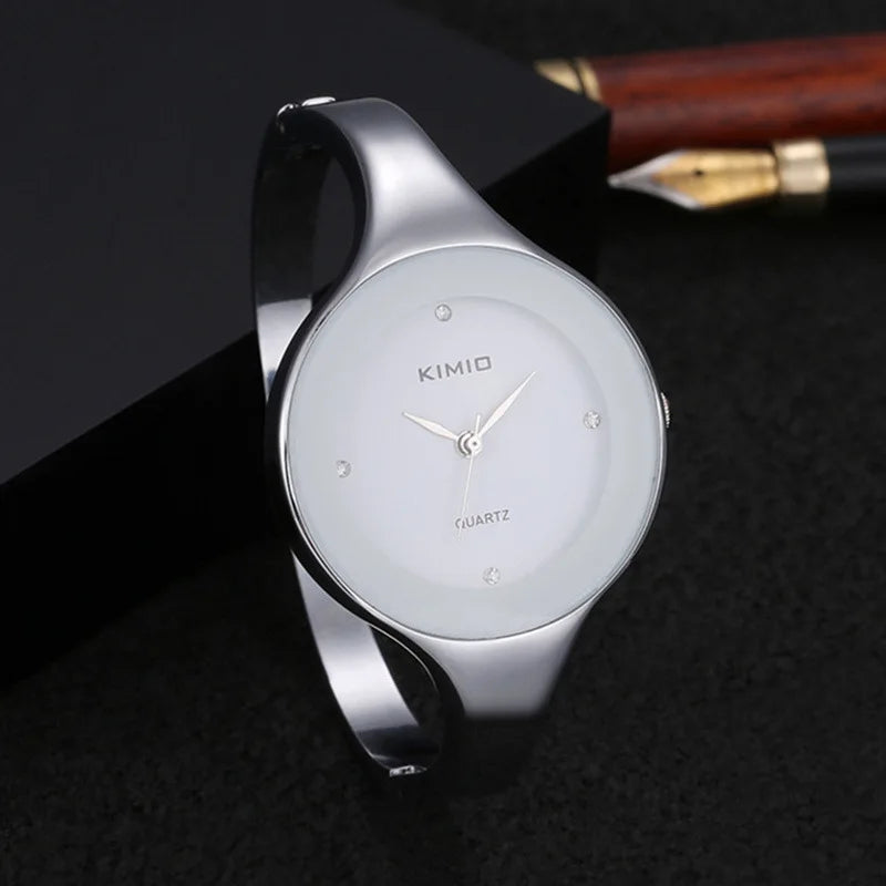 Women Bracelet Watches Fashion Feminino Relogio Wristwatches Stainless Steel Ladies Luxury Crystal Clock Reloj Mujer