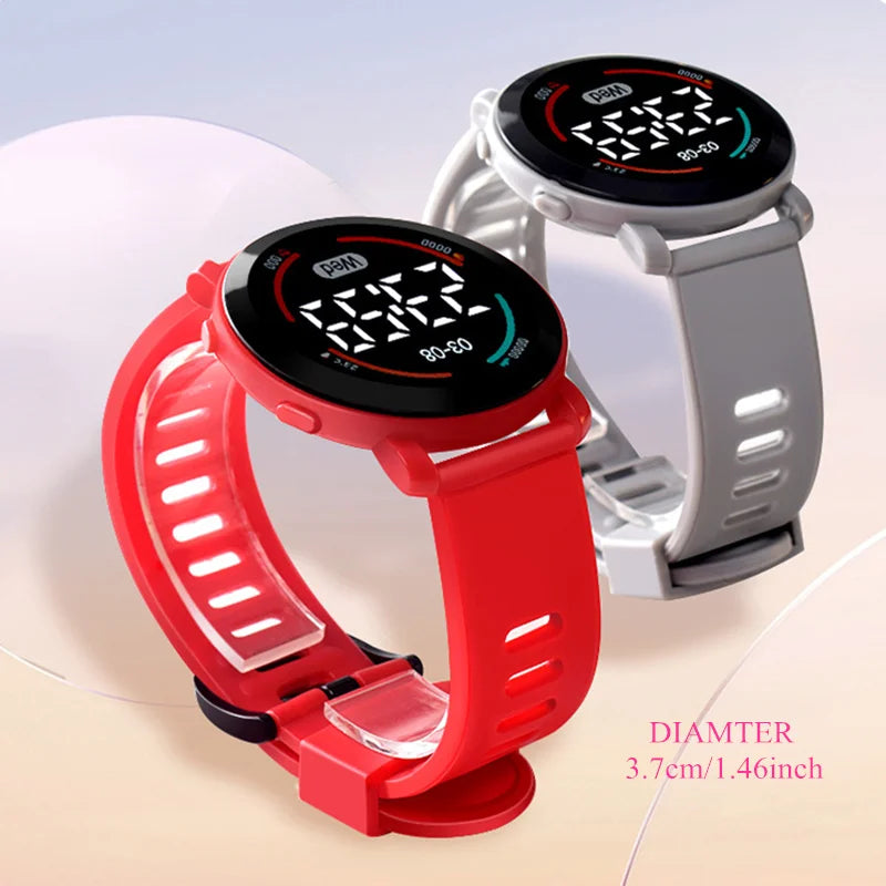 New Silicone Sports Digital Watch Women Kid LED Electronic Wristwatch Cool Students Light Clock Relogio Drop Shipping Saati