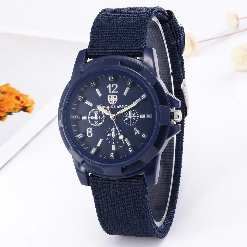 Mens Sports Watch Quartz Nylon Band Gemius Army Wristwatch  Out Door Military Casual Watch Clock Erkek Saati Reloj Hombre