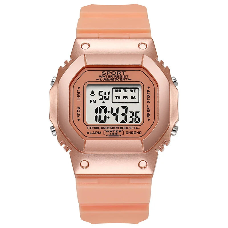 LED Student Watch Digital Children Fashion Sports Wristwatch Out door Clock Vibration Popular Watch Lovers boys girls Relojes