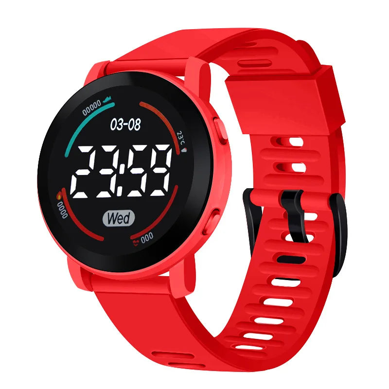 New Silicone Sports Digital Watch Women Kid LED Electronic Wristwatch Cool Students Light Clock Relogio Drop Shipping Saati